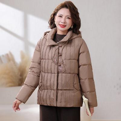 Down Cotton-padded Jacket Winter Women's Autumn and Winter Embroidered Jacket Old Cotton-padded Jacket