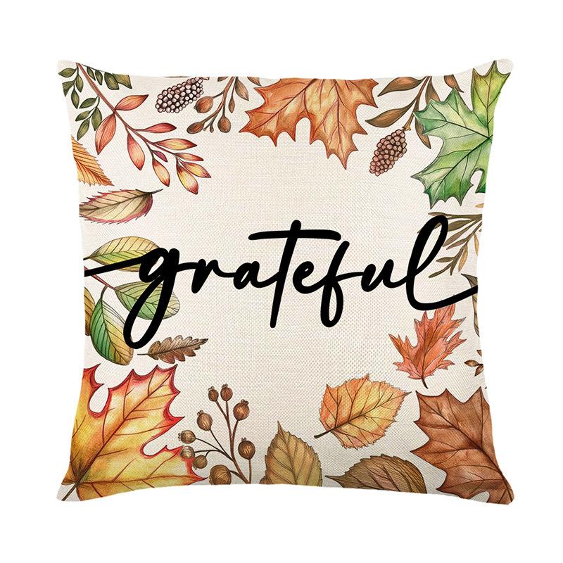 

Новая линия ко Дню благодарения Диван Подушка-буква Наволочка Автомобиль Офис Подушка для сна Чехол для подушки 45 * 45Cm (linen)