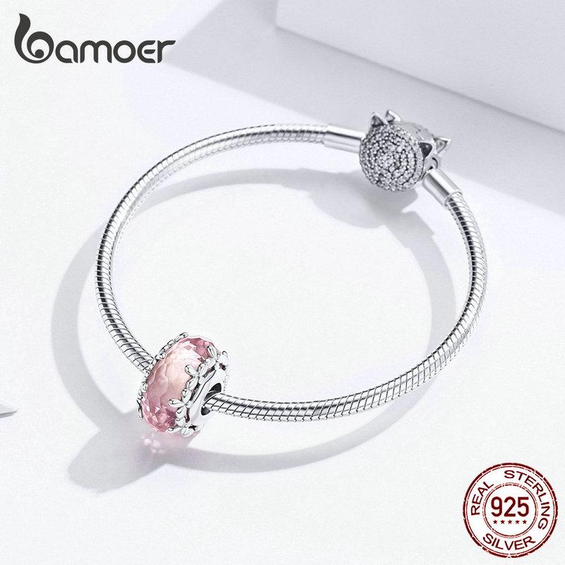 Bamoer Authentic 925 Sterling Silver Pendant Unique Floret Pendant New Arrival Jewelry For Women