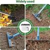 Long Handle Weeding Tool Gardening Weeding Rake Heavy Duty Iron Long Handled Weeding Rake With Telescopic Length For Weeding