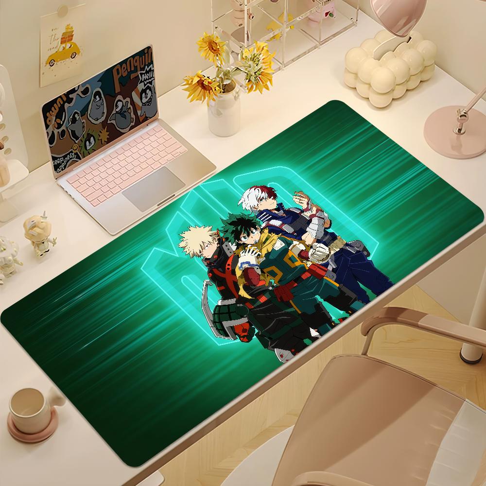 Anime My Hheroo Aacademia Mouse Pad Large Nonslip Lockedge Desktop Computer Desk Mat Keyboard Mousepad Office Gamer Student