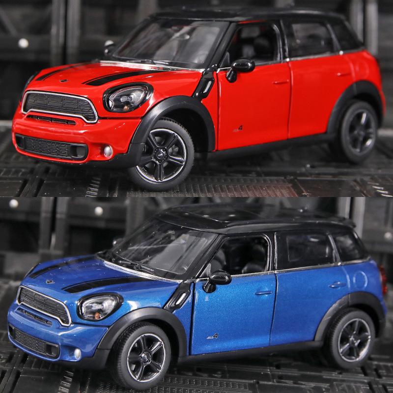 AAZY1 1:24 Simulated Mini COOPER S COUNTRYMAN Alloy Model Car Collection Gift Static Ornament for Boys