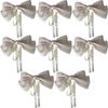 Mermaid Ji Pearlescent Satin Bow Hair Clip Women Summer Sweet Ribbon Spring Clip Fairy Hair Accessories