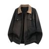 Mens Lightweight Casual Hooded Jacket 2026 Loose Fit Stand Collar Outerwear Daily Wear