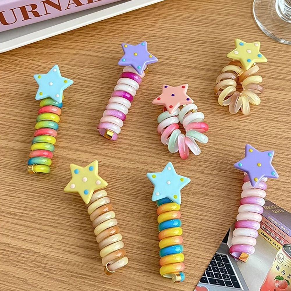 Spirálová gumička do vlasů spirálová gumička gumička do culíku módní gumička do vlasů