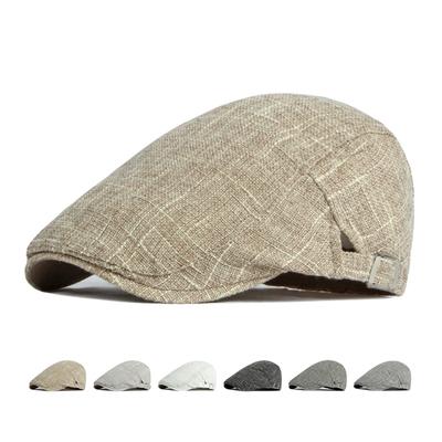 Newsboy Caps Hat Men's Spring Summer Thin Beret British Vintage Cap Women's Gatsby Painters Hats