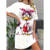 Fashion Versatile Comfort Animal Print Dress Casual Breathable Crew Neck Casual Dresses