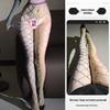Vibrant Dopamine Fishnet Tights - Rainbow Diamond Lattice Stockings (Japanese Style)