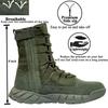 LAHORS Lightweight Suede Leather Tactical Combat Boots Men Outdoor Hiking Desert Army Shoes Breathable Male Ankle Boots Man Made