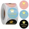 Dog Paws Print Sticker Thank You Labels Sealing Sticker Decorative Sticker Labels Envelope Sticker Animal Sticker