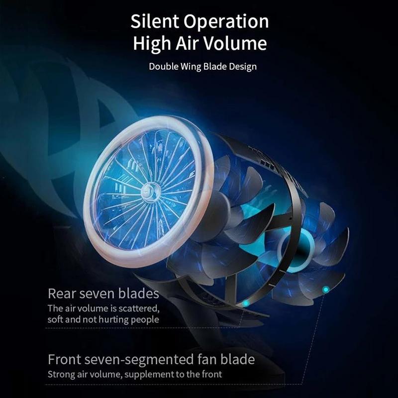 Xiaomi Twin Turbo Small Usb Fan 5v Portable Mini Portable Table Fan For Home Electric Desk Fan Silent Air Cooling