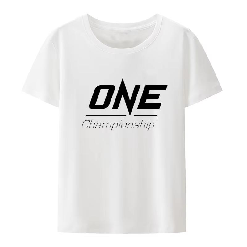 

One Championship Kick Boxing Sports T Shirt Print Man Short Sleeve T-shirt Leisure Roupas Masculinas Breathable Humor Casual 4XL