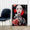 Canvas Painting Japanese Portrait