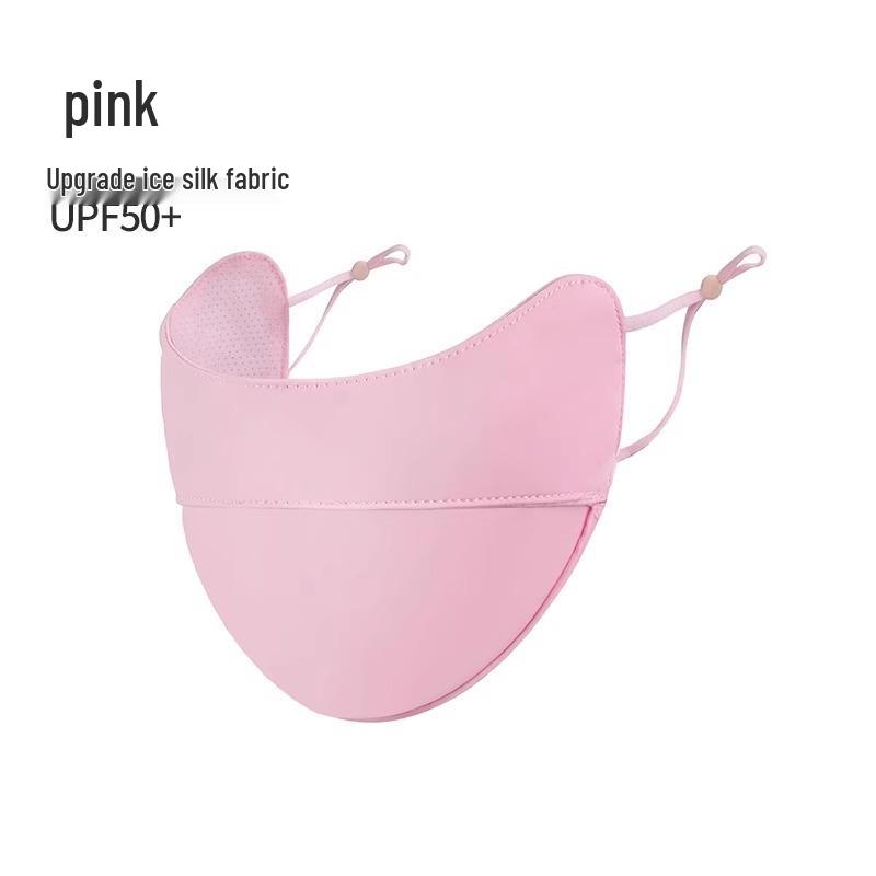 Women's Anti-UV Full Face Ice Silk Breathable Driving Sunshade Mask with Eye Corner Protection, 3D Design