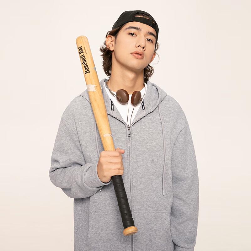 GENIOLAMODE Męska bluza z kapturem zapinana na zamek o gramaturze 300G