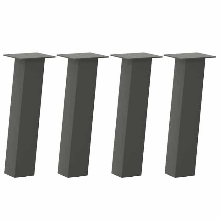 VidaXL Coffee Table Legs 4 Pieces Anthracite 30 Cm Steel 4012498