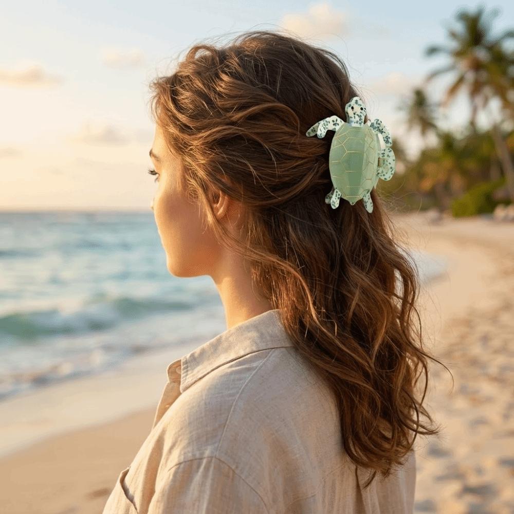 Ocean Series Acetate Turtle Hair Claw Acetic Acid Big Shark Clip Funny Animal Hair Clip Girl