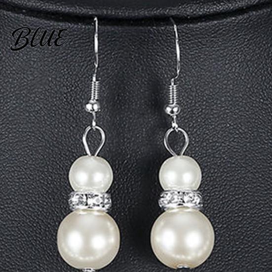 Stylish Faux Pearl Jewelry Gift 1 Set Women Necklace Bracelet