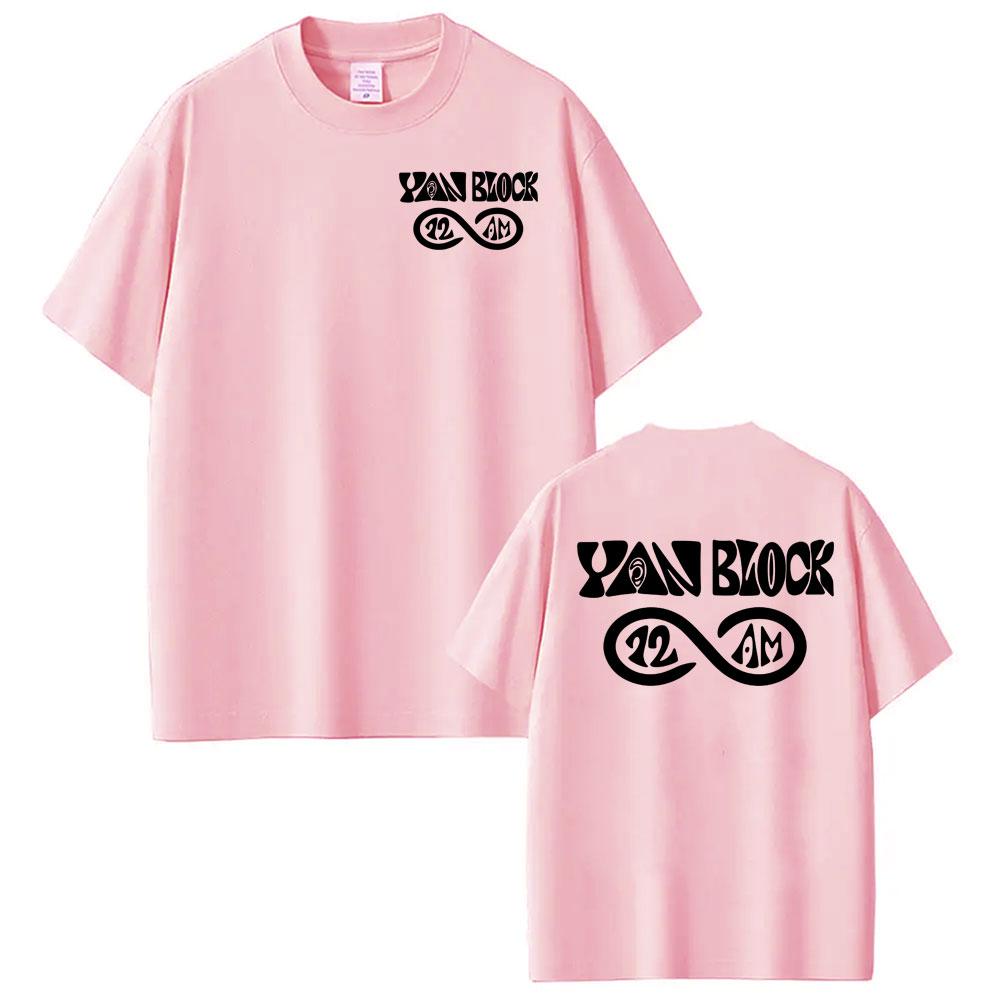 Rapper Yan Block Album Logo Graphic T Shirts Men Womens Summer Fashion Vintage Classic Oversized T Shirt Casual Cotton Tshirts