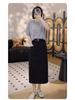 Summer 2025 Women's Mid-length A-line Hip Wrap Skirt - Versatile, Slimming, Casual Fashion