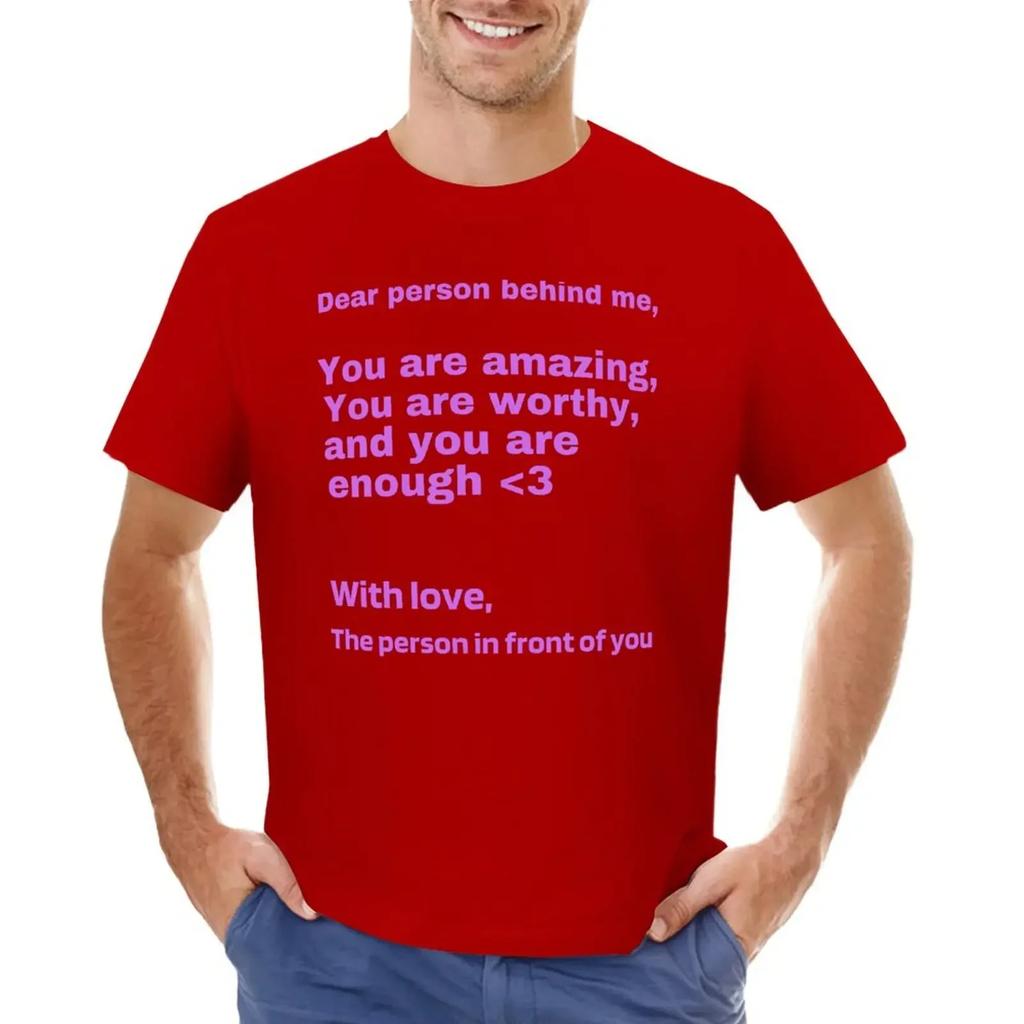Dear Person Behind Me - tees oversized aesthetic clothes t shirts Kindness Purple T-shirt harajuku clothing