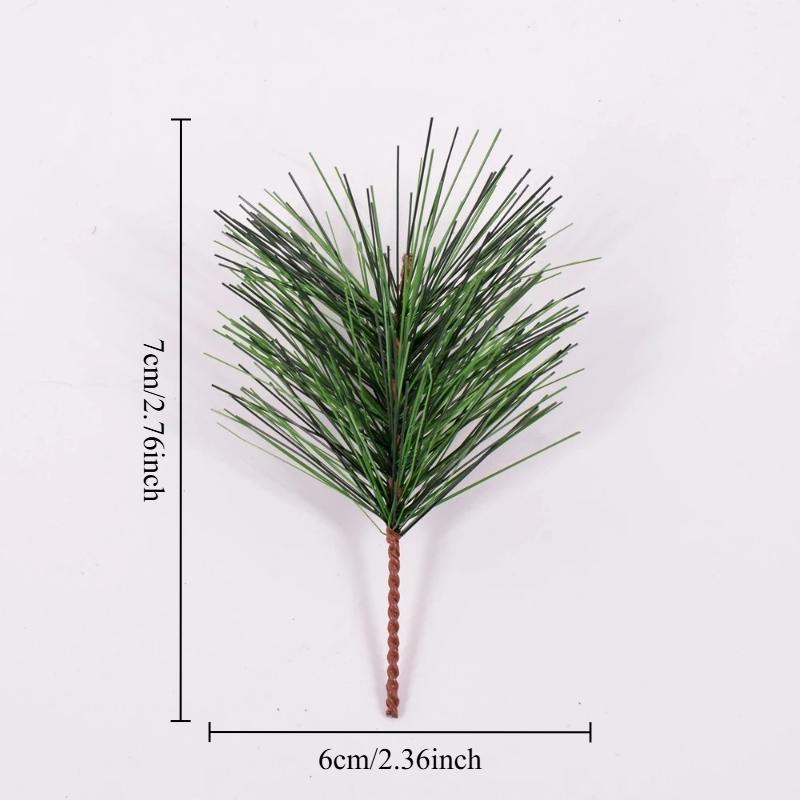 20 Stück 7cm Weihnachtsdekoration Künstliche Grüne Kiefer Weihnachten Baum Anhänger Haus Zimmer Dekor Neujahr 2025 Geschenk Kranz DIY Zubehör