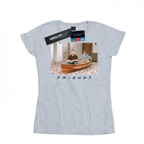 

Friends Womens/Ladies Joey And Chandler Boat Cotton T-Shirt XXL білий