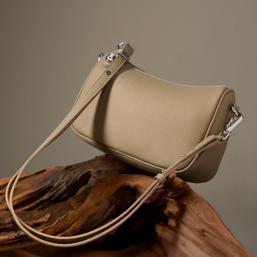 Women'S Bag Leather Women'S Bag Soft Cowhide Swinger Fashion Shoulder Messenger Bag Mahjong Armpit Bag