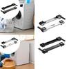 2Pcs Washing Machine Base Mover Tool Movable Bracket Universal Easily Move Multifunction Heavy Duty Furniture Mobile Rollers