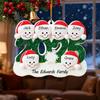 Creative Christmas Resin Pendant 2025 Family Christmas Decoration Gift Snowman Christmas Tree I6D4