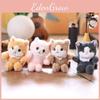 Realistic Cat Cute Plush Keychain With Ultra Soft Pp Cotton Bag Charm Gift