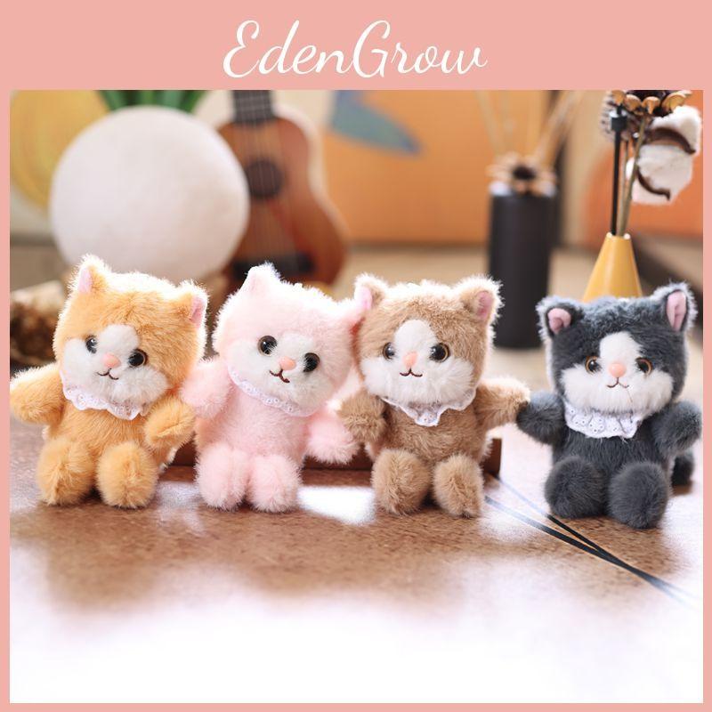 Realistic Cat Cute Plush Keychain With Ultra Soft Pp Cotton Bag Charm Gift