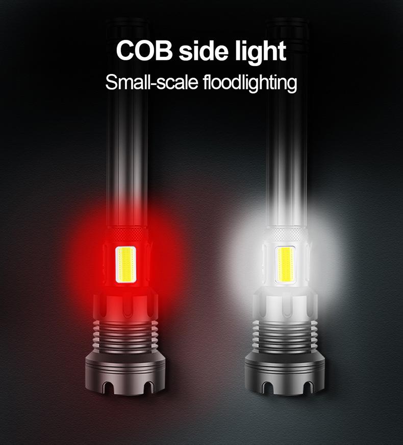 High-Powered Outdoor Flashlight - XHP160 & P90/P70 Emergency Rechargeable Camping Light