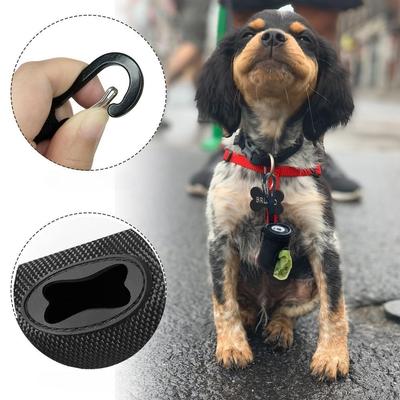 Dog Walking Pet Dog Poop Bag Dispenser Waterproof with Carabiner Clip Pet Waste Bags Carrier Zipper Dog Poop Bag Holder Dog