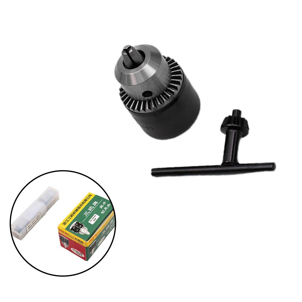 Mini Metal Lathe Tail Stock Drill Chuck with MT2 For Morse Taper Arbor for Light Workshop and Hobbyist Drilling Applications
