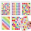 15/45pcs Children Sticker Toys Colorful Laser Dot Heart Star Handmade DIY Decorative Stickers for Kid Birthday Gifts TMZ