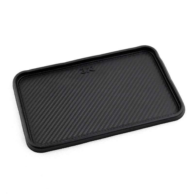 Car Front Dashboard Silicone Non-Slip Storage Catcher Pad Mat 200x128mm Auto Interior Dashboard Sticky Pad Cushion Accessories