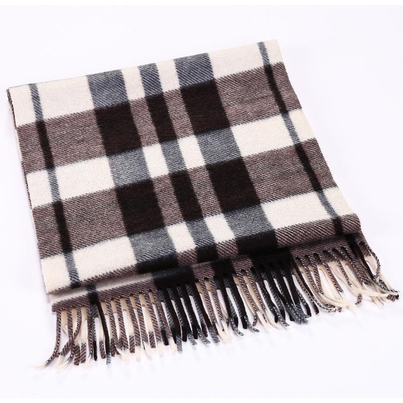 Niche Solid Color Imitation Cashmere Scarf Japanese And Korean Women'S Simple Light Luxury Temperament Scarf Shawl Can Be Printed Logo