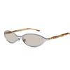 Gentle Monster Modische Luxus Ovale Sonnenbrille Damen Sonnenbrille Silber MOODY02-BR