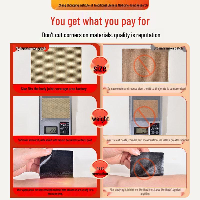 

Пластыри для моксотерапии Miao Ai Tang для шеи, плеч, шейного отдела позвоночника и коленей - с полынью.