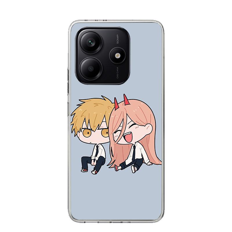 C-Chainsaw Mans Cute Phone Case For Xiaomi Redmi Note 15 14 13 12S 12 Pro Plus 11S 11E 11 11T 10S 10 Art Soft Pattern Cover Redm