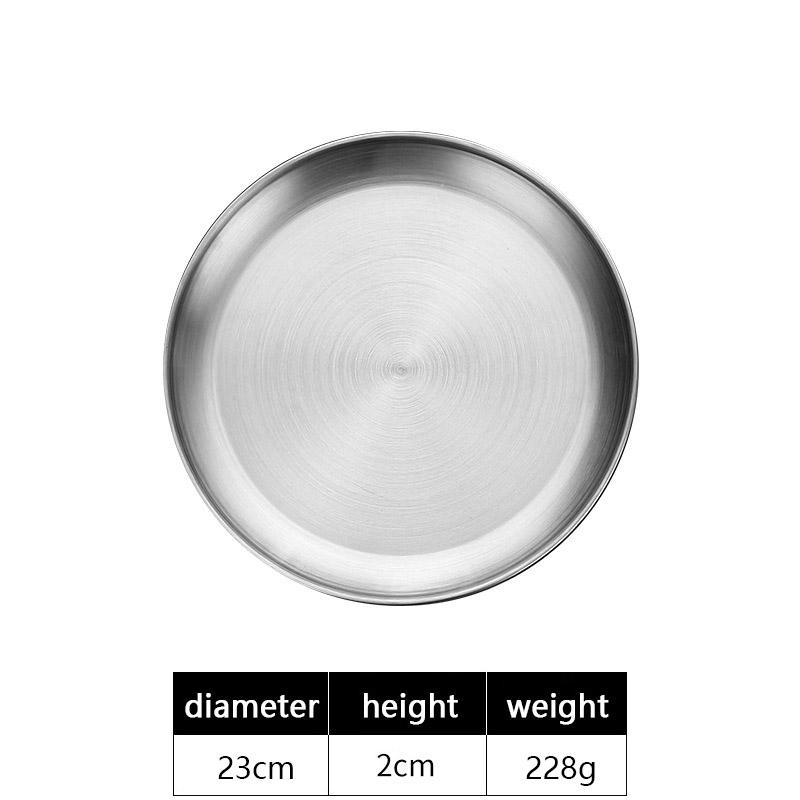 Stainless Style Dinner Plates Gold Serving Plate Restaurant Fish BBQ Skewers Seafood Sushi Plate Large Flat Storage Tray