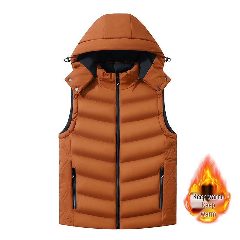 

Men s Winter Down Cotton Warm Outdoor Gilet Jacket 3XL