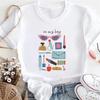 Clothing Printed Cosmetics Pattern Women's Top Cute Cartoon Short Sleeve 90s Summer Printed Fashion Women's Trendy Style T-Shirt