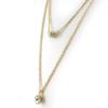Les Trésors De Lily [N0795] - Collier sautoir 'Sissi' blanc doré