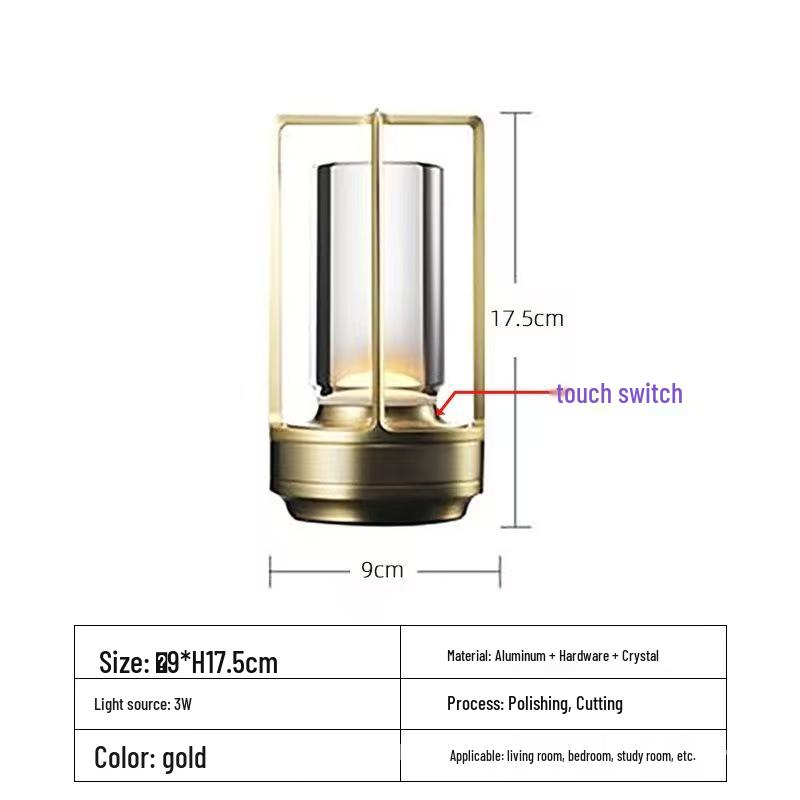 Portable Outdoor Table Lamp - Ideal for Camping, Cafes, and Romantic Ambiance