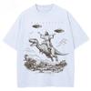 God Dinosaur Pattern Fashion Tshirt  Womens Size  Suitable for Both Unisex and Women Summer Unisexs Tshirts Graphic T Shirts