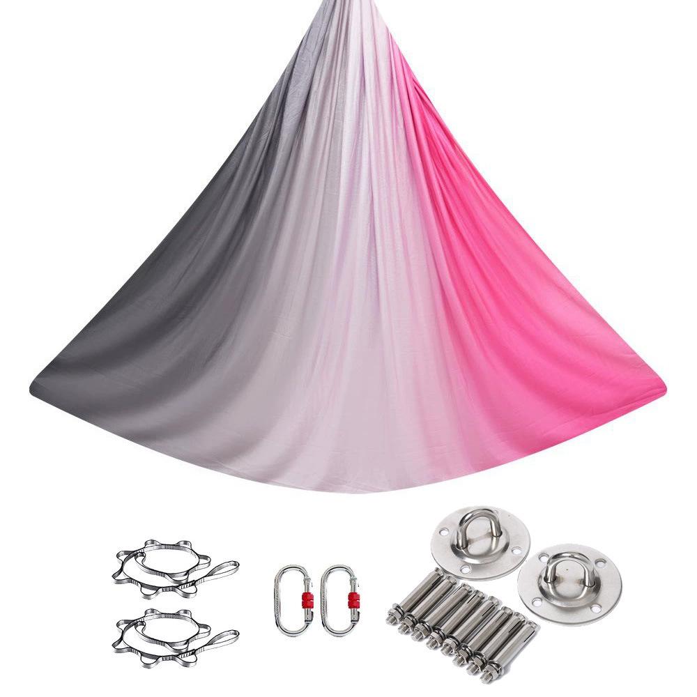 

Повітряний гамак для йоги з принтом, антигравітація, 4 м 5 м, сатин для фітнесу в приміщенні