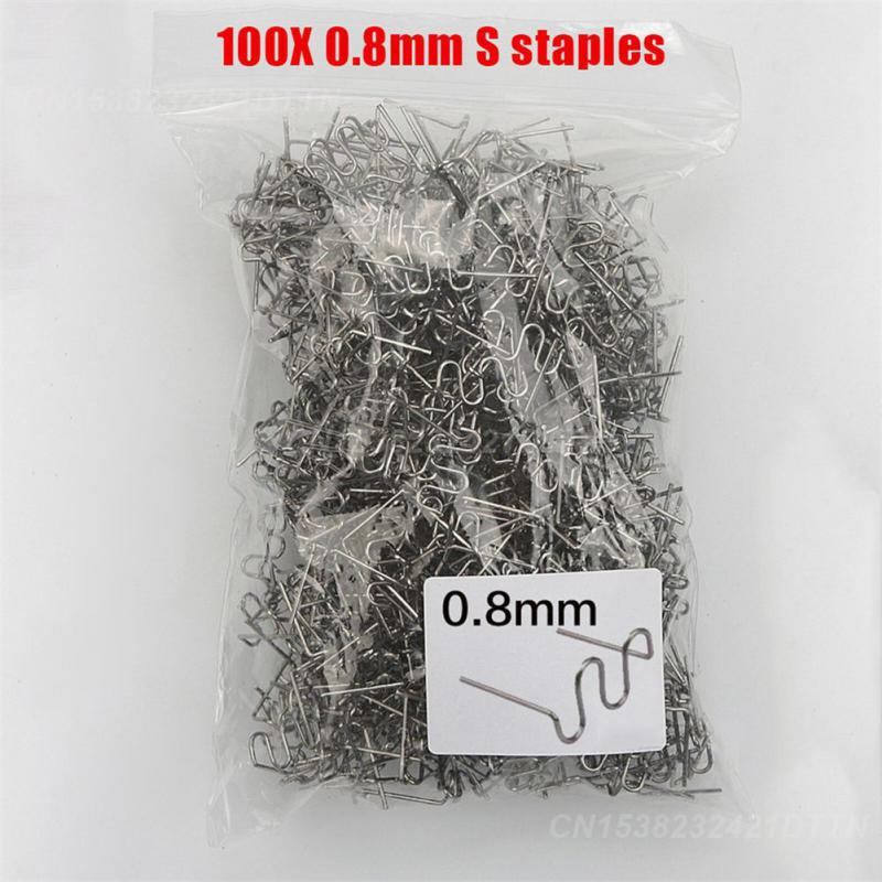 1~4SETS Tool Iron Staples S Wave Staples Welding Machine Accessories Bumper Repair Plastic Welding Bumper Soldering