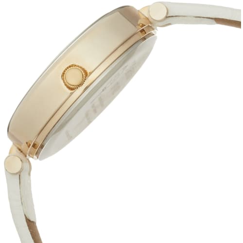 Fieldwork Analog Watch with Cat Pattern and Leather Strap, ST162-1, Women's, White